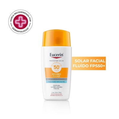Protector Solar Eucerin Sun Hydro Fluid FPS50 Facial x 50 ml