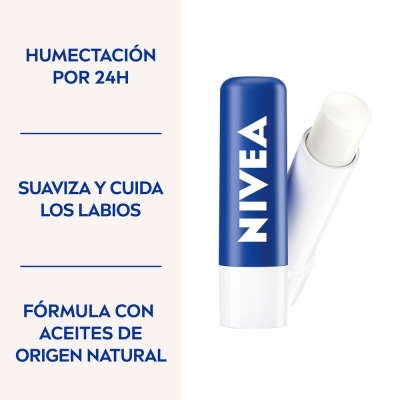 Protector Labial Humectante Nivea Essential Original x4,8 g