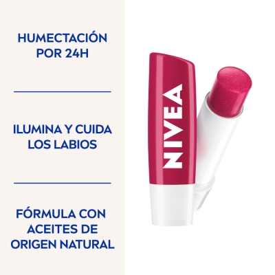 Protector Labial Humectante Nivea Cherry Shine x4,8 gr