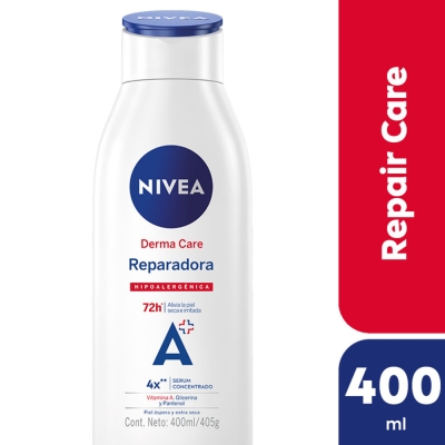 Crema corporal Nivea Derma Care Reparadora Hipoalergénica x400 ml