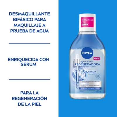 Agua Micelar Nivea Regeneradora Con Serum x400ml