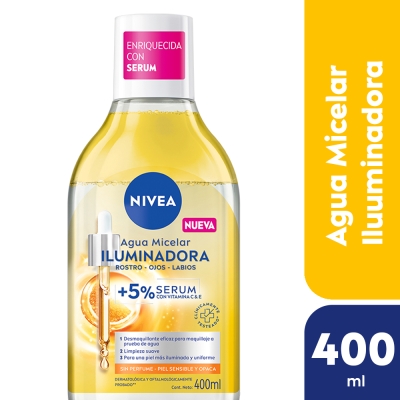 Agua Micelar Nivea Iluminadora Con Serum x400ml