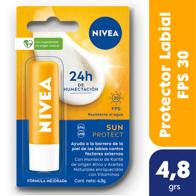 Protector Labial Nivea Sun FPS30 x4,8ml