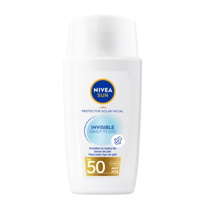 Protector solar facial Nivea Sun Invisible Daily Fluid FPS50 x40ml