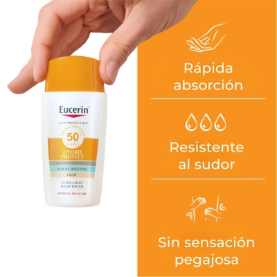 Eucerin Protector Sun Hydro Fluid Tinted Tono Claro FPS50+ x 50 ml