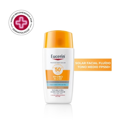 Eucerin Protector Sun Hydro Fluid Tinted Tono Medio FPS50+ x 50 ml
