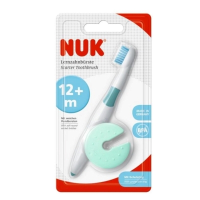Cepillo Dental Nuk 12+ Meses con Anillo Protector