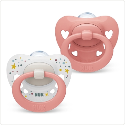 Chupete Nuk Signature 0-6 meses Rosa x2 Uni