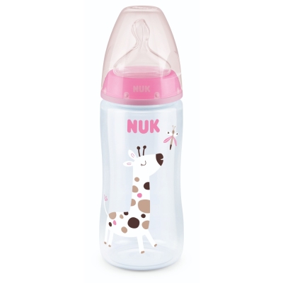 Mamadera Nuk Control de Temperatura Jirafa 300ml