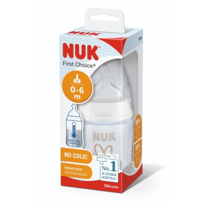 Mamadera Nuk Control Temperatura Corazón x150ml