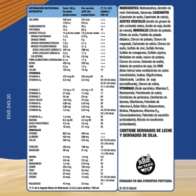 Ensure Advance Vainilla Polvo x850gr