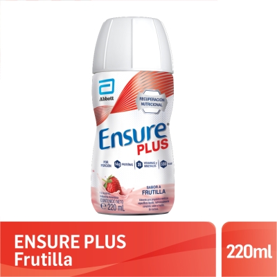 Suplemento Nutricional Ensure Plus Frutilla x220ml