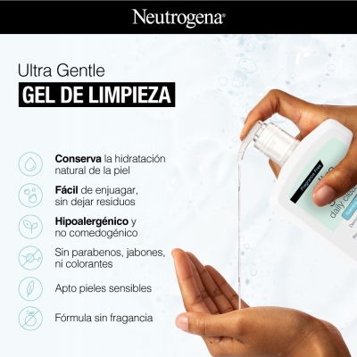 Gel Facial Neutrogena De Limpieza Ultra Gentle 354Ml