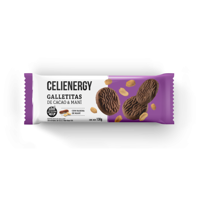 Celienergy Galletitas x130gr Cacao Y Mani