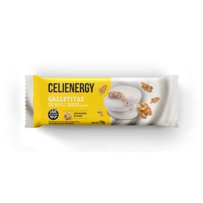 Celienergy Galletitas x170gr Nuez Y Chocolate Blanco