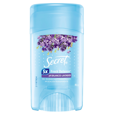 Desodorante En Barra Secret Gel PH Balanced Lavanda x45gr