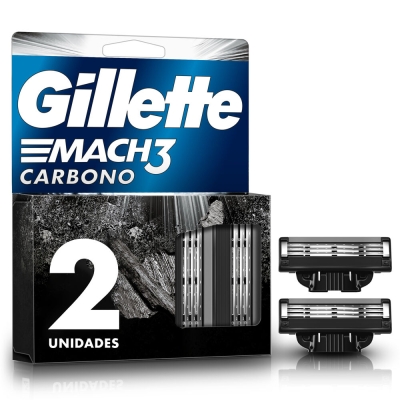 Cartuchos Para Afeitar Mach3 Carbono x2un