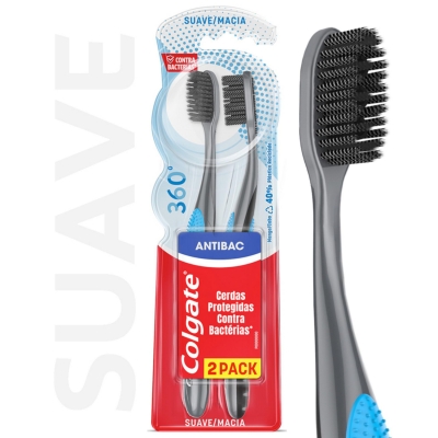 Cepillo Dental Colgate 360 Black Bi Pack