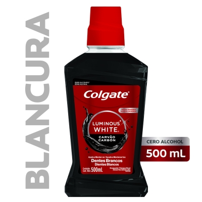 Enjuague Bucal Colgate Luminous White Carbón x500ml