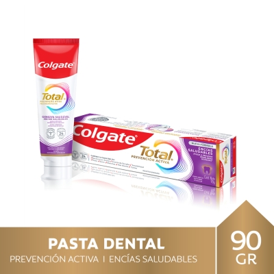 Pasta Dental Colgate Total Encías Saludables con Flúor x90gr
