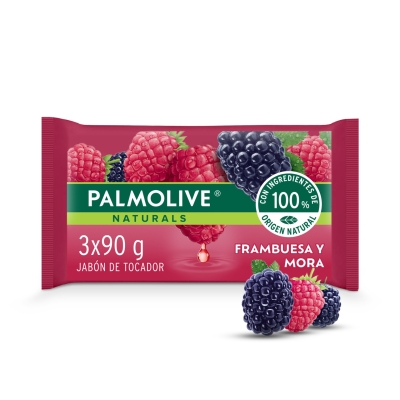 Jabon Palmolive Frambuesa y Mora x90gr x3 Unidades