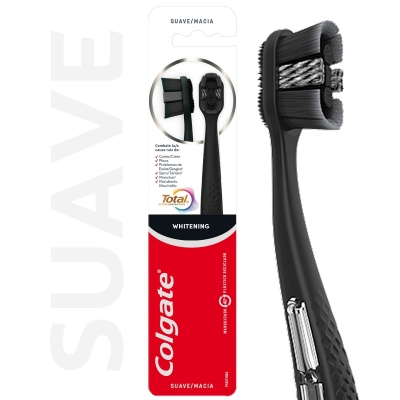 Cepillo de Dientes Colgate Total Whitening Suave x2 Unidades