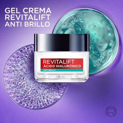 Crema Gel Loreal Revitalift &Aacute;cido Hialur&oacute;nico x50ml