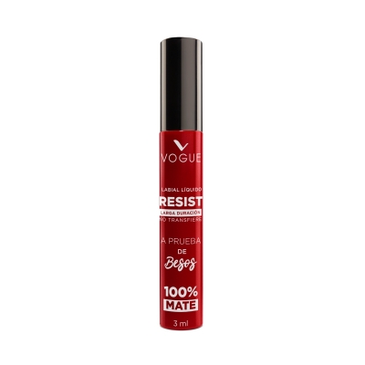 Labial Liquido Mate Vogue Resist Tono Poderosa