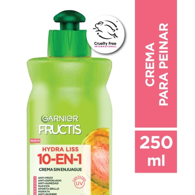 Crema Para Peinar Fructis Hydra Liss x250ml