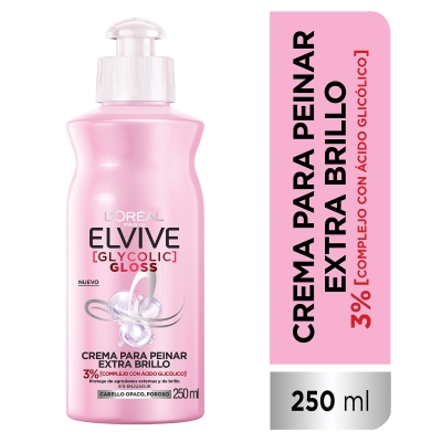 Crema Para Peinar Elvive Glicolic Gloss x250m