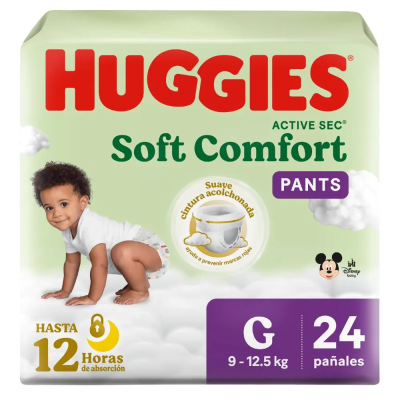 Pañales Huggies Pants Soft Comfort G x24