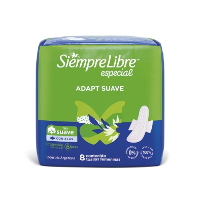 Toallas Femeninas Siempre Libre Especial x8un