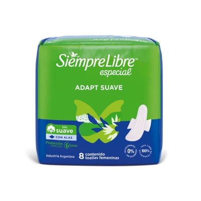 Toallas Femeninas Siempre Libre Especial x8un
