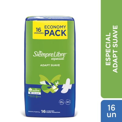 Toallas Femeninas Siempre Libre Especial x16un