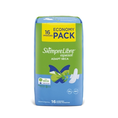 Toallas Femeninas Siempre Libre Especial Seca Con Alas x16un