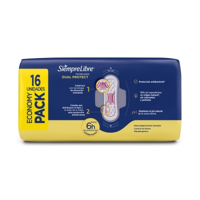 Toallas Femeninas Siempre Libre Normal x16un