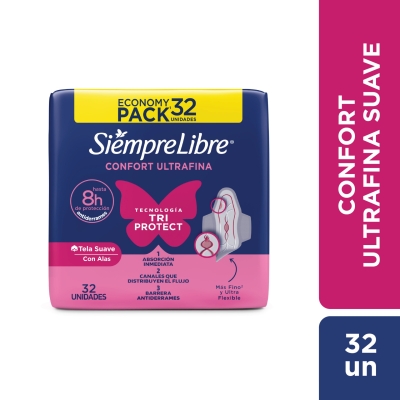 Toallas Femeninas Siempre Libre Adapt Plus Ultra Fina x32un