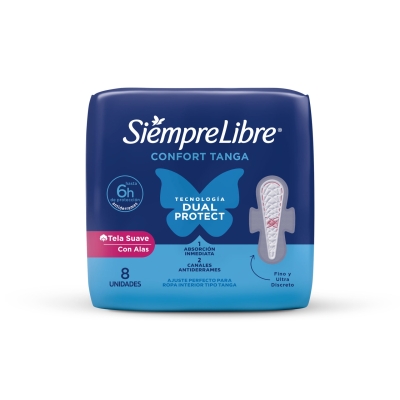 Toallas Femeninas Siempre Libre Tanga x8un