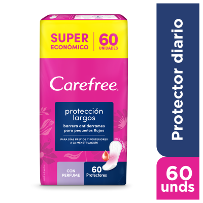 Protectores Diarios Carefree Proteccion Largos x60un
