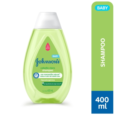 Shampoo para bebé Johnson's Cabello Claro x400 ml.