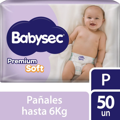 Pa&ntilde;ales Babysec Premium Soft P 50 Un
