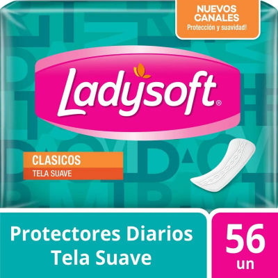 Protectores diarios Ladysoft Diseño x56 Unidades