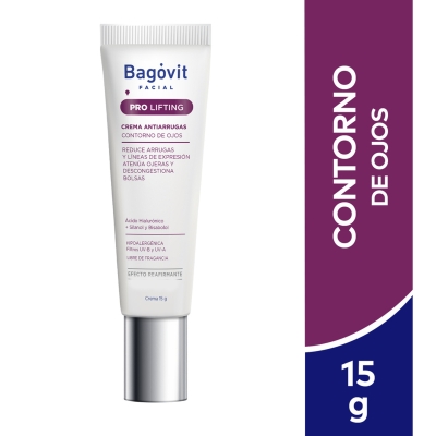 Crema Facial Bagovit Pro Lifting Contorno Ojos x15gr