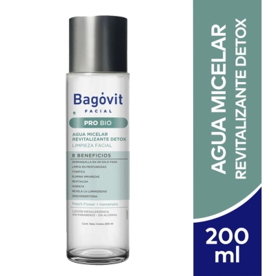 Agua Micelar Bagovit Pro Bio Détox x200ml