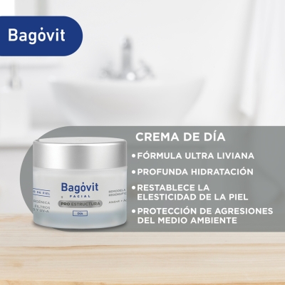 Crema Facial Bagovit Pro Estructura Día x55gr