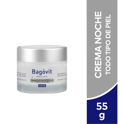 Crema Facial Bagovit Pro Estructura Noche x55gr