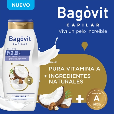 Shampoo Bagovit capilar Nutricion x350ml