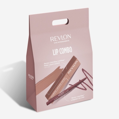 Kit Revlon Lip Delineador de Labios + Labial Liquido