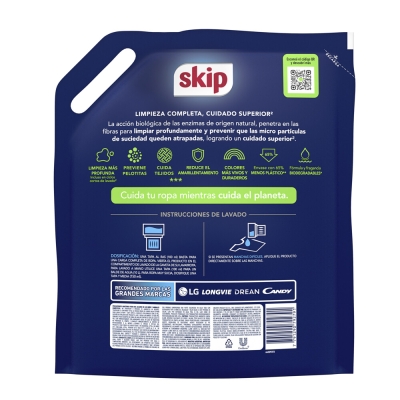 Jabón Liquido Bio-enzimas SKIP Doypack 3 L