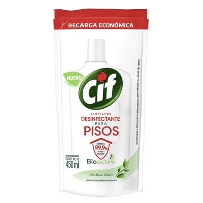 Limpiador para Pisos Cif Original Doy Pack x450ml